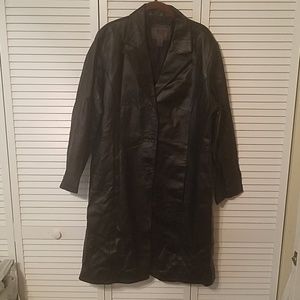 Women's leather coat